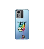 Redmi Note 12S ile Uyumlu Splash Tembel Hayvan Tasarımlı Şeffaf Silikon Kılıf