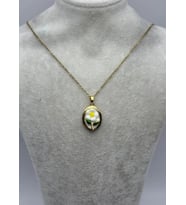 Çelik Gold Papatya Kolye - 25-ctr294