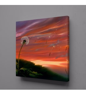 KARAHİNDİBA KANVAS TABLO 130x130cm (Karışık)