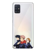 Samsung Galaxy A71 Uyumlu Jujutsu Kaisen Tasarımlı Şeffaf Telefon Kılıfı