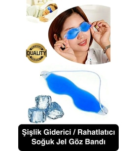 Göz Bandı Buz Jeli Yüz Termojel Maskesi Gözaltı Torbası Şişlik Giderici Soğuk Kompres Rahat Uyku