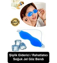 Göz Bandı Buz Jeli Yüz Termojel Maskesi Gözaltı Torbası Şişlik Giderici Soğuk Kompres Rahat Uyku