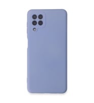 Samsung Galaxy A22 Kılıf Nano İçi Kadife Silikon - Lila