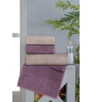Altınbaşak Jakarlı 4´lü 50x90 El Havlusu Lisa V2
