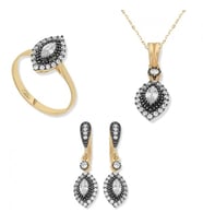 Zirkon Taşlı   925 Ayar Gümüş Kadın Set