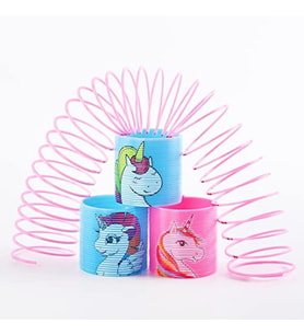 4 ADET STRES YAYI UNICORN STRES OYUNCAKLARI AKORDİYON YAY STRES OYUNLARI EĞİTİCİ OYUNCAK YAY