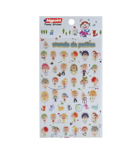 Bigpoint Sticker Kabartmalı Çocuklar x 15 Adet