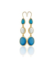 Kadir Jewellery 22 Ayar Altın Kaplama Kadın İnci Küpe -El İşçiliği Ve Hipoalerjenik Küpe