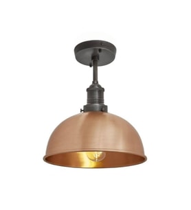 MYLİGHTS  RETRO RUSTİK BAKIR TAVAN AVİZE  RUSTİK AVİZE 30 CM (Siyah)