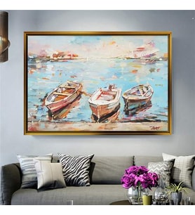 Altın Çerçeveli dekoratif tablo a547 (Gold)