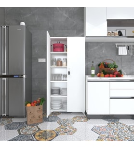 Kenzlife 2 kapılı dolap çilem 188*090*032 byz kilitli ayaklı banyo mutfak ofis kitaplık ayakkabılık kiler