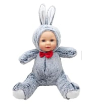 Bebek Yüzlü Peluş Oyuncak Büyük Boy 35 cm Hediyelik Uyku Arkadaşı (Çok Renkli)