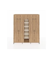 Hyperion Dolap 18 Raflı 9 Kapaklı 220x44x243 Çam-Çam/Aytaşı