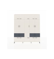 Arges Dolap 11 Raflı 4 Çekmeceli 2 Askılı 220x30x243 Aytaşı-Aytaşı/Antrasit