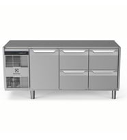 Electrolux Professional Endüstriyel Soğuk Tezgah 1 Kapılı+ 4çekmeceli 440 Lt,-2+10°c Aısı 304, Üst Tablasız EH3H7ABB