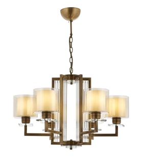 AVONNI AV-60190-6E Eskitme Kaplama Modern Avize E27 Metal Cam 70cm