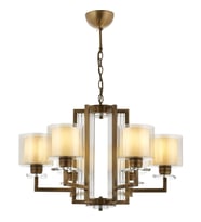 AVONNI AV-60190-6E Eskitme Kaplama Modern Avize E27 Metal Cam 70cm