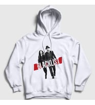Presmono Unisex Beyaz James Spader The Blacklist Kapüşonlu Sweatshirt 183381tt