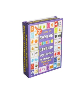 Diytoy 5'li Süper Set Sayılar, Renkler, Şekiller, İlişki Kurma, Zıt Kavramlar