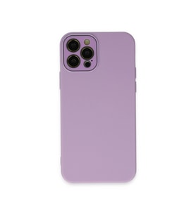 Apple İphone 12 Pro Kılıf Lansman Glass Kapak - Lila