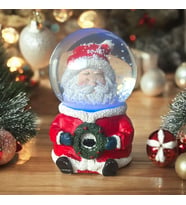 Yılbaşı Orta Boy Işıklı Kar Küresi Noel Baba