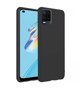 Oppo A54 İnce Mat Silikon Kılıf Siyah