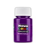 Mor Kumaş Boyası Tişört Çanta Tekstil Boyası 30 ml 1 Adet Nova Color Kumaş Boyası Mor 1 Adet