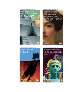 Piramit + Bir Kadının Yaşamından Yirmi Dört Saat + Dava + Ben, Claudius- 4 Kitap Set
