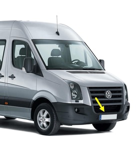 VW Crafter 2006-2016 Ön Tampon Orta Izgara Basamak 2E0807396