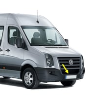 VW Crafter 2006-2016 Ön Tampon Orta Izgara Basamak 2E0807396