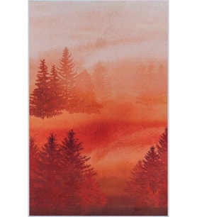 Eliana Home Baskılı, Yıkanabilir Kaymaz Taban Salon Halısı LNA1438 100x150 cm (Kırmızı)