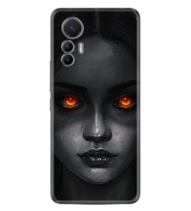 Xiaomi 12 Lite Kılıf Resimli Desenli Silikon Platinium Series Dark Woman 1887