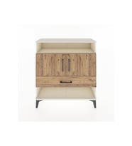 Arges Şifonyer 3 Raflı Tek Çekmeceli 2 Kapaklı 88x30x96 Aytaşı-Çam