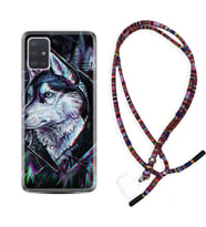 Samsung a71 A72 A73 A7 A9 2018 C7 C9 Kılıf Boyun Asklı Rasta Silikon Dog Eyes 1761