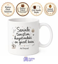 Arkadaşa Hediye Mizahi Yazılı Baskılı Porselen Kupa Bardak Komik Hediye