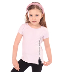 Toontoy Kız Bebek Passion Desing Baskılı Tişört (Açık Lila)