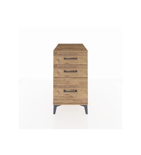 Kronos Komodin 3 Çekmeceli 44x59x80 Çam-Çam