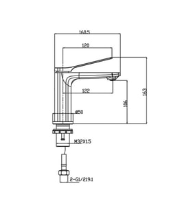FH-0111 Krom Lavabo Bataryası
