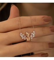 Melek  925 Ayar Gümüş Kolye