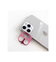 Apple iPhone 11 Uyumlu Zore Metal Kamera Koruyucu (Rose Gold Altın)
