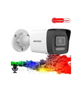 Hikvision DS-2CD1041G2-LIUF 4MP 2.8mm H265+ Smart Hybrid Light Bullet PoE IP(Sesli)(30Mt)