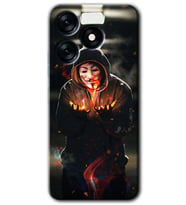 Tecno Spark 10 Pro Kılıf HD Desen Baskılı Kılıf - V for Fire