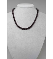Lal (Granat) (Garnet) Taşı Kolye 7mm (Klipsli)