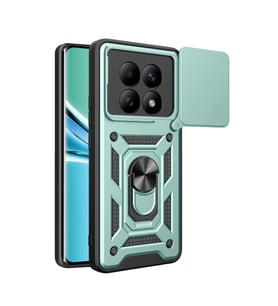 Redmi Note 15 4G Pars Lens Yüzüklü Silikon - Yeşil