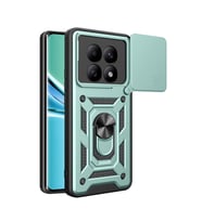 Redmi Note 15 4G Pars Lens Yüzüklü Silikon - Yeşil