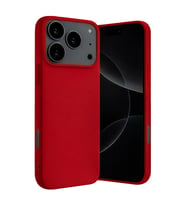 Apple iPhone 17 Pro Max Nano içi Kadife Silikon - Kırmızı
