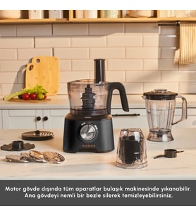 Karaca Mastermaid Power Multifunctional 10 in 1 Mutfak Robotu 2000W Black