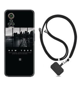 General Mobile GM 21 Pro GM 22 Pro Plus Kılıf Boyun Askılı Silikon New York 1612