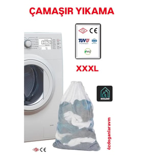 100X120 Büyük Boy Çamaşır Yıkama  Perde Tül Güneşlik Yıkama Filesi , Kirli Filesi
