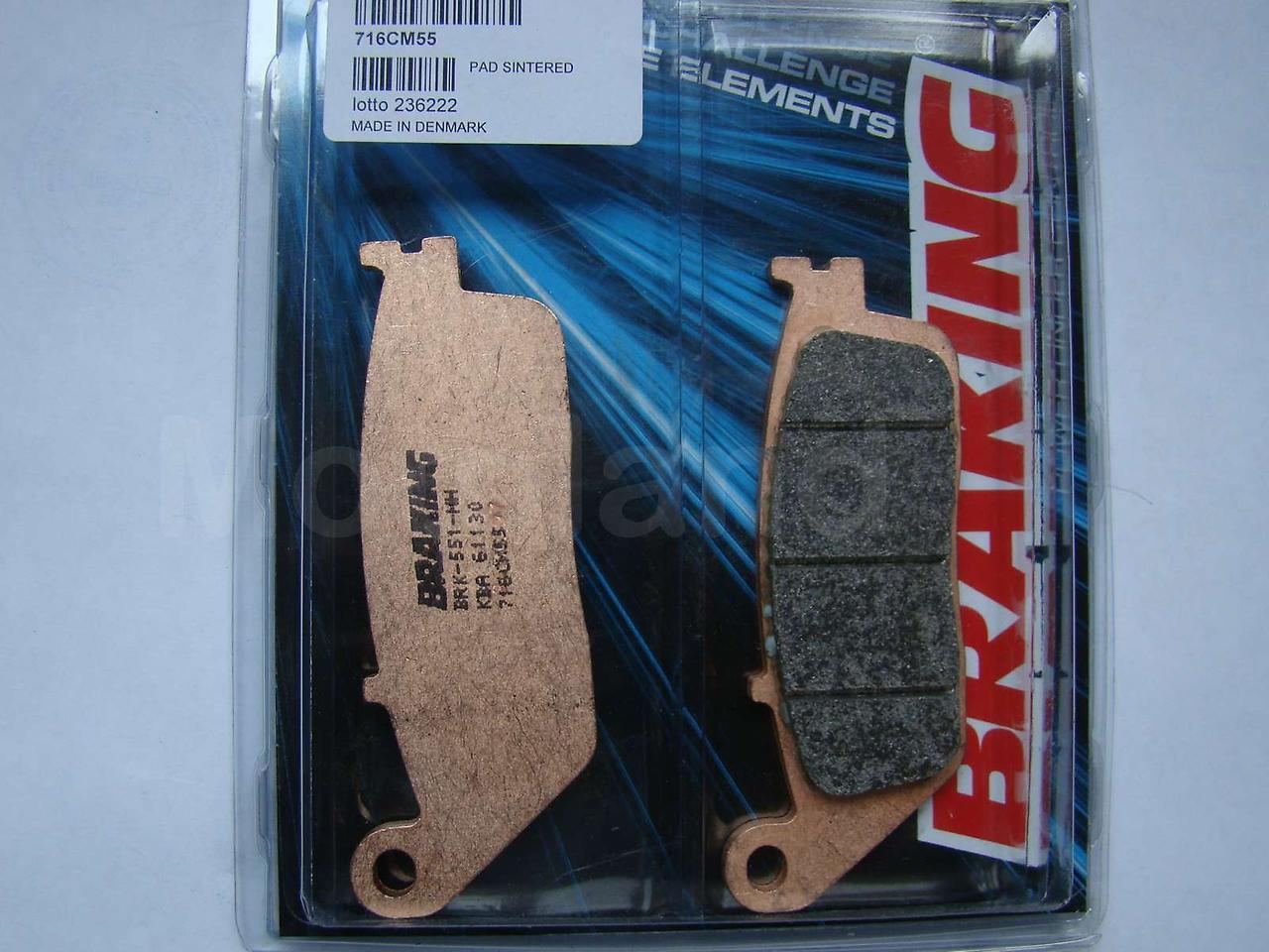 Braking 716Cm55 2010-2017 Honda CBR 250 R Uyumlu Ön Fren Balatası Sinterli Balat